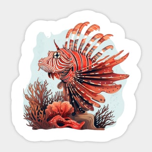 Lionfish Sticker